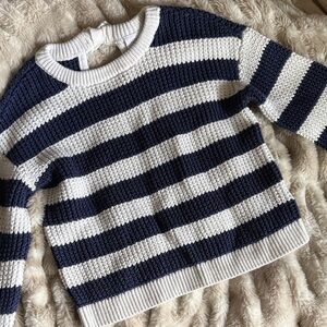 The Children's Place Navy and White Striped Sweater